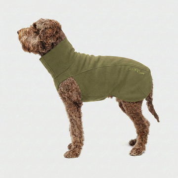 Cloud7 AKTIV Body Warmer // Let og varm fleecetrøje til hunde (khaki)