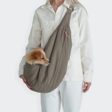 Cloud7 LTTL Sling Bag // Let bæresele til hvalpe og små hunde (khaki/peach)
