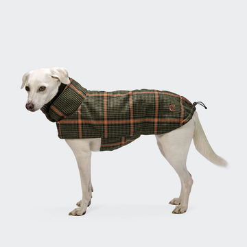 Cloud7 Brooklyn // Varm og vandafvisende hundejakke (flannel tartan green)