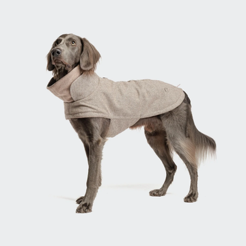 Cloud7 Brooklyn // Warme und wasserabweisende Hundejacke (Tweed Beige) 