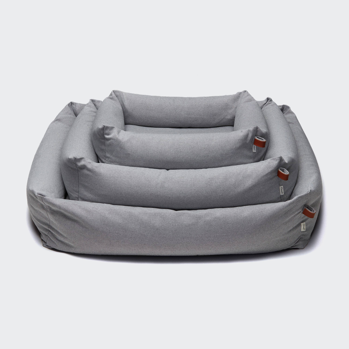 Cloud7 Sleepy Deluxe // Eksklusiv hundeseng i boucle uld (tweed grey)