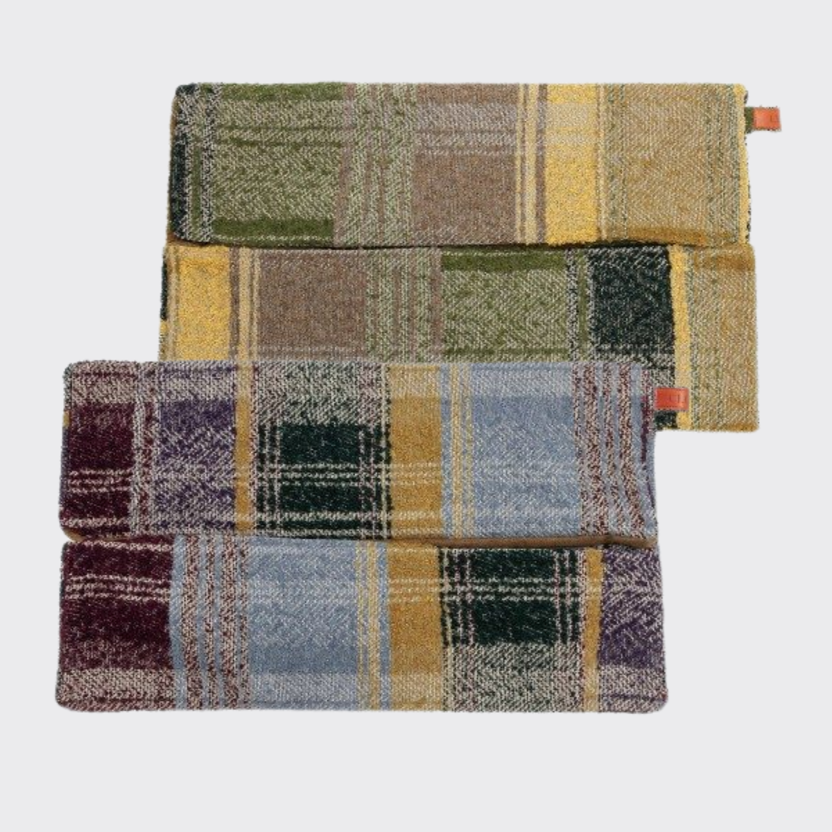 Cloud7 Cube Cover // Bezug für Cube Hundekissen (violett und grün kariert)