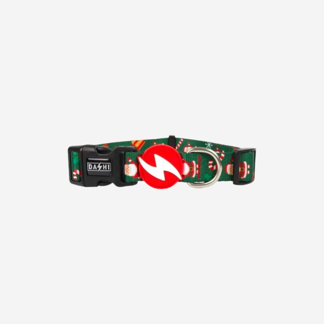 Dashi Santa // Verstellbares Halsband (Weihnachtsausgabe) XS
