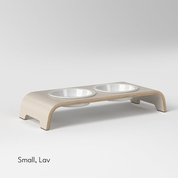 dogBar, Porzellannäpfe // Futter- und Wassernapfständer (beige)