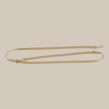 Drew's Dogwear Beige // Justerbar hundesnor af bomuld (beige)