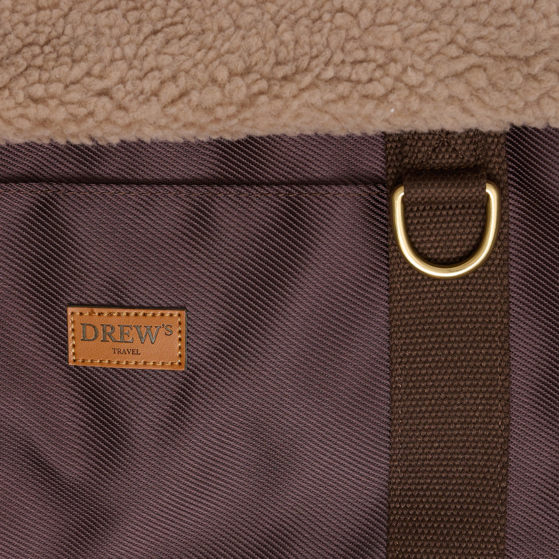 Drew's Dogwear Cali // Hundetasche mit Teddyfutter