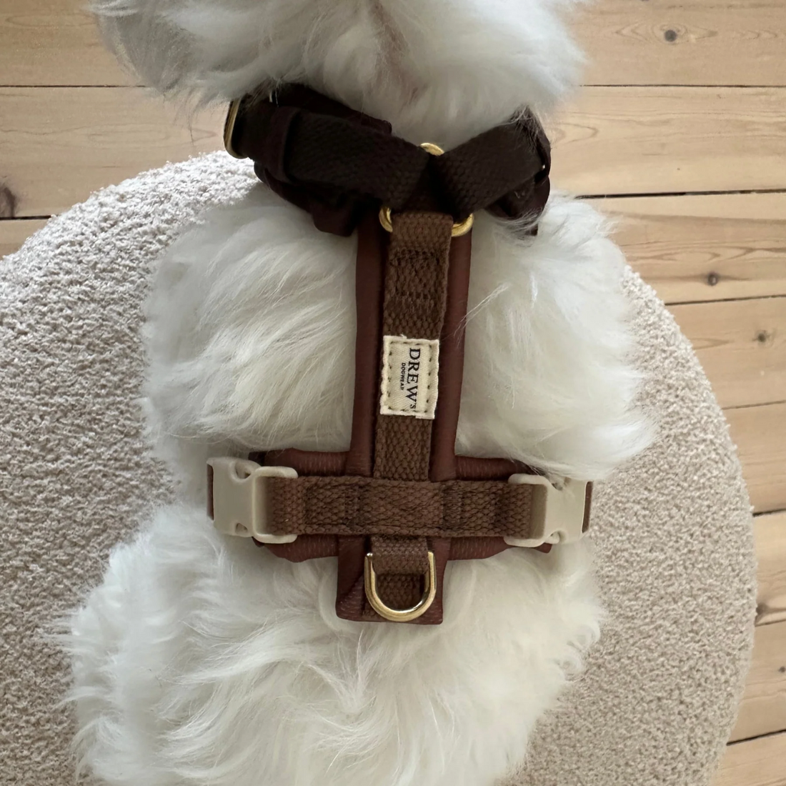 Drew's Dogwear Chocolate Pro // Verstellbares Y-Geschirr (Dunkelbraun)