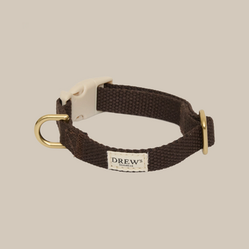 Mein erstes Halsband // Verstellbares Welpenhalsband (Dunkelbraun)