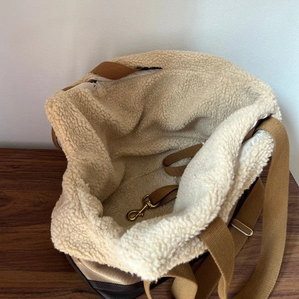 Drew's Dogwear Aspen // Hundetasche mit Teddyfutter
