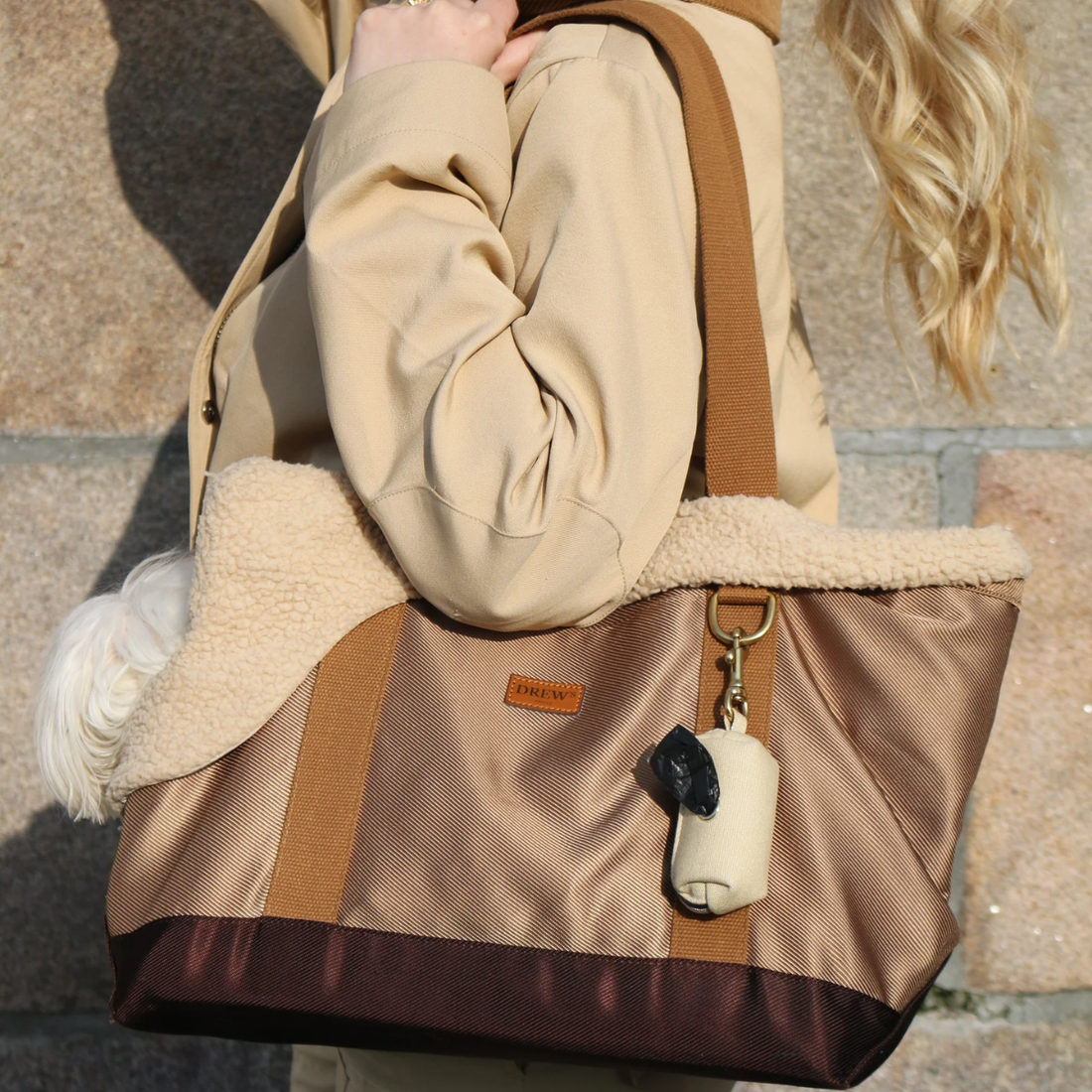 Drew's Dogwear Aspen // Hundetasche mit Teddyfutter