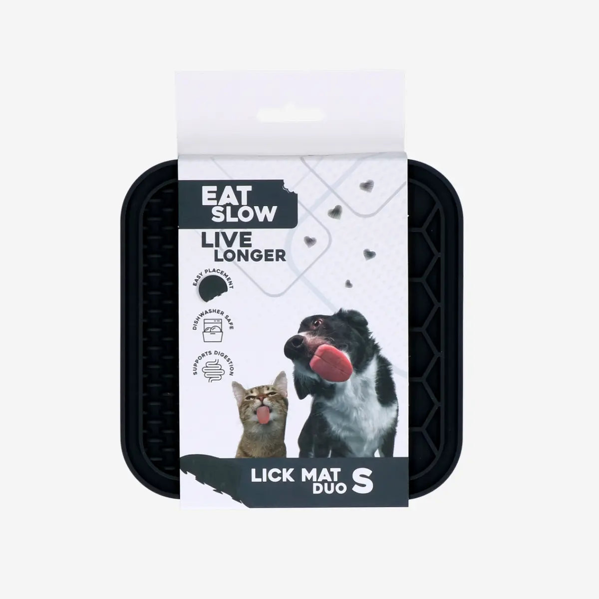 Leckmatte // Leckmatte mit Saugnäpfen (schwarz)