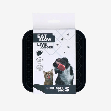 Leckmatte // Leckmatte mit Saugnäpfen (schwarz)