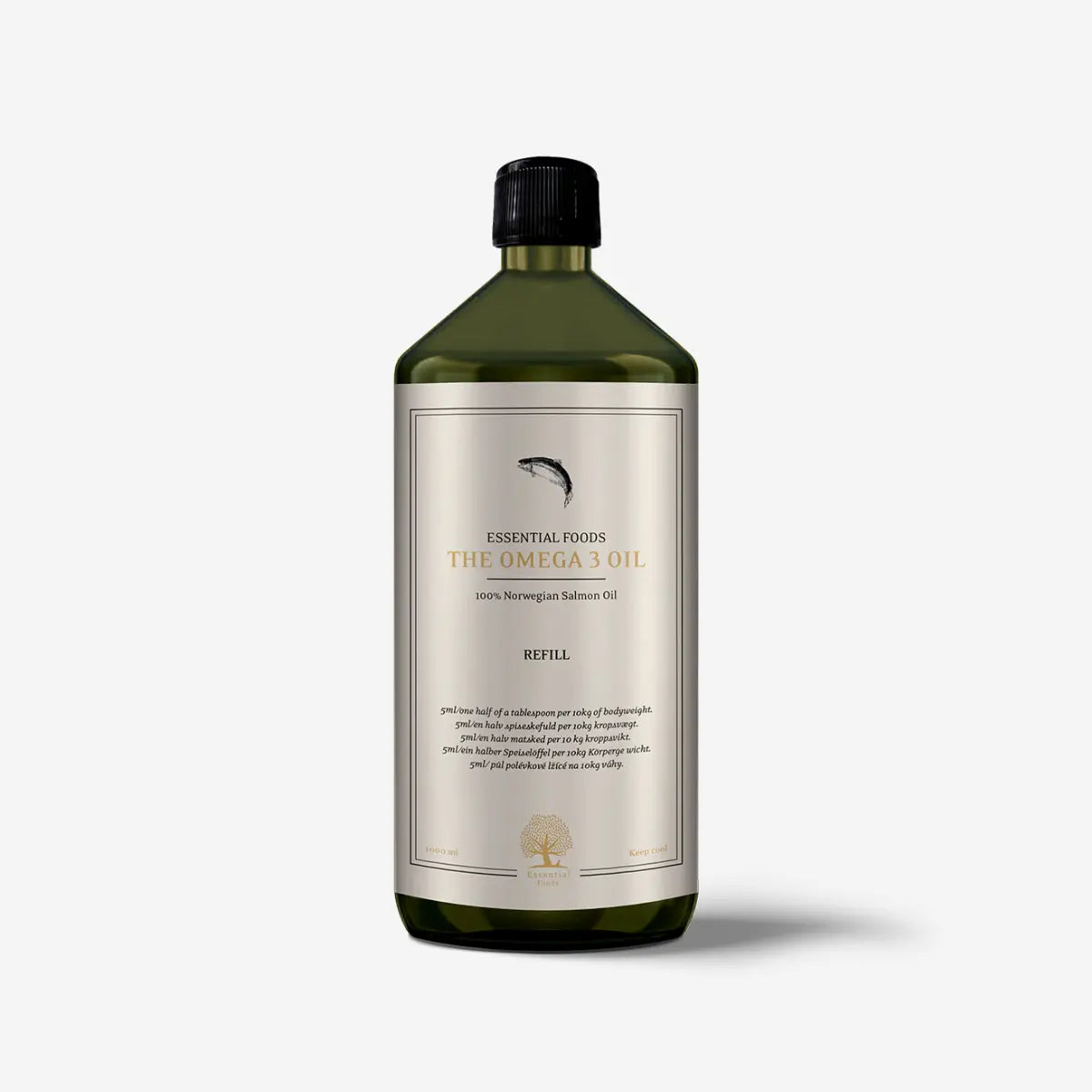 Essential The Omega 3 Oil // Kaltgepresstes Lachsöl für Hunde (1000ml)