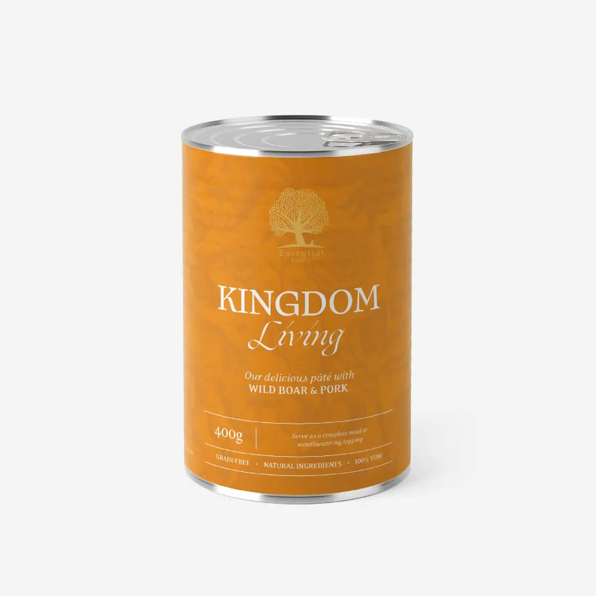 Essential Kingdom Living Paté // Nassfutter mit Wildschwein und Schwein (400 g)