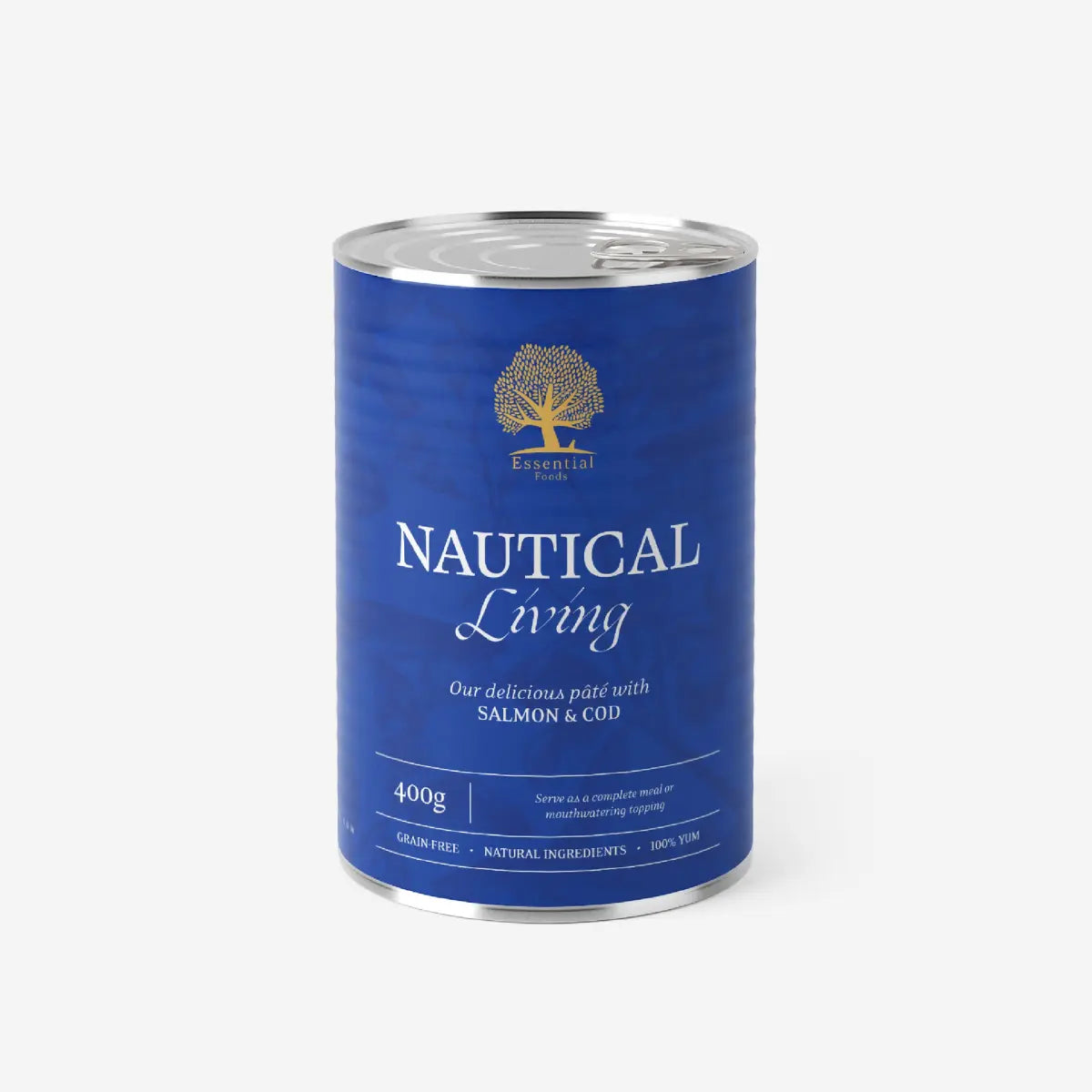 Essential Nautical Living Paté // Nassfutter mit Lachs und Kabeljau (400 g)