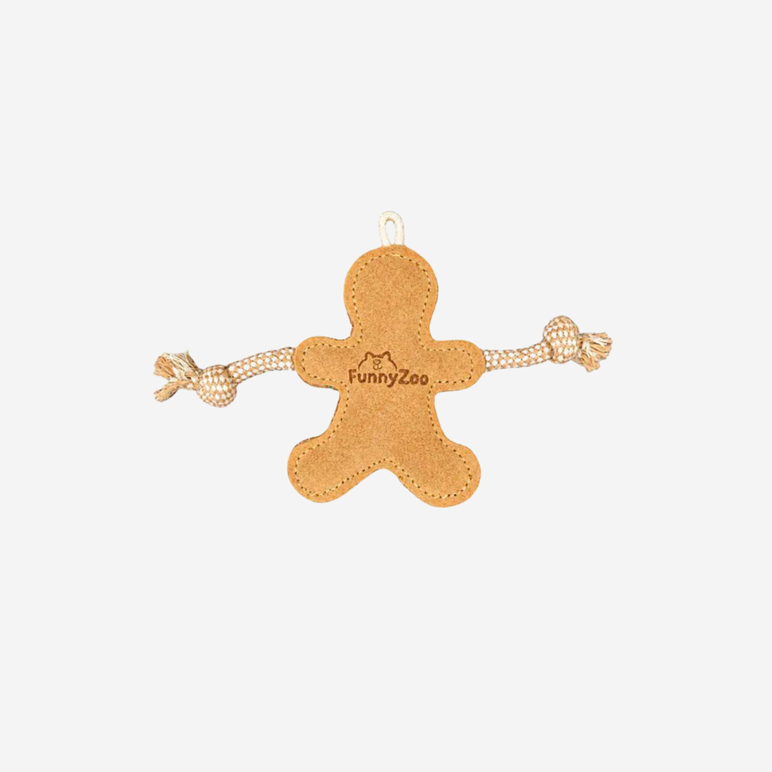 Funny Zoo Gingerbread // Naturligt julelegetøj i ruskind og reb