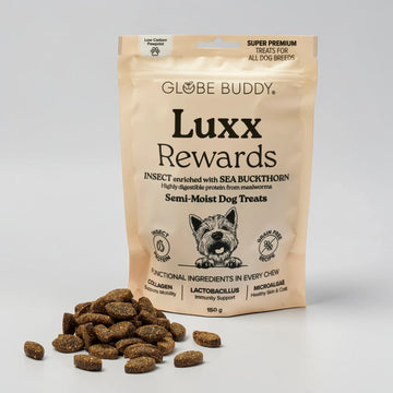 Globe Buddy Luxx Rewards // Weiche Leckerlis mit Insekt und Sanddorn