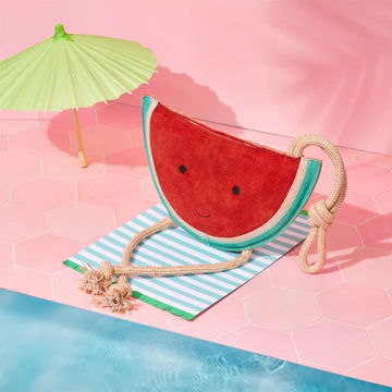 Wendy die Wassermelone // Großes Wildleder- und Jutespielzeug (Wassermelone)