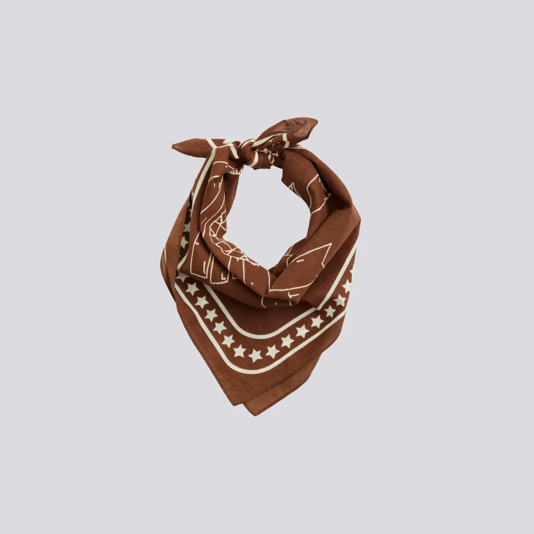 HAY Dogs Scarf // Hundehalstuch aus Baumwolle (braun)