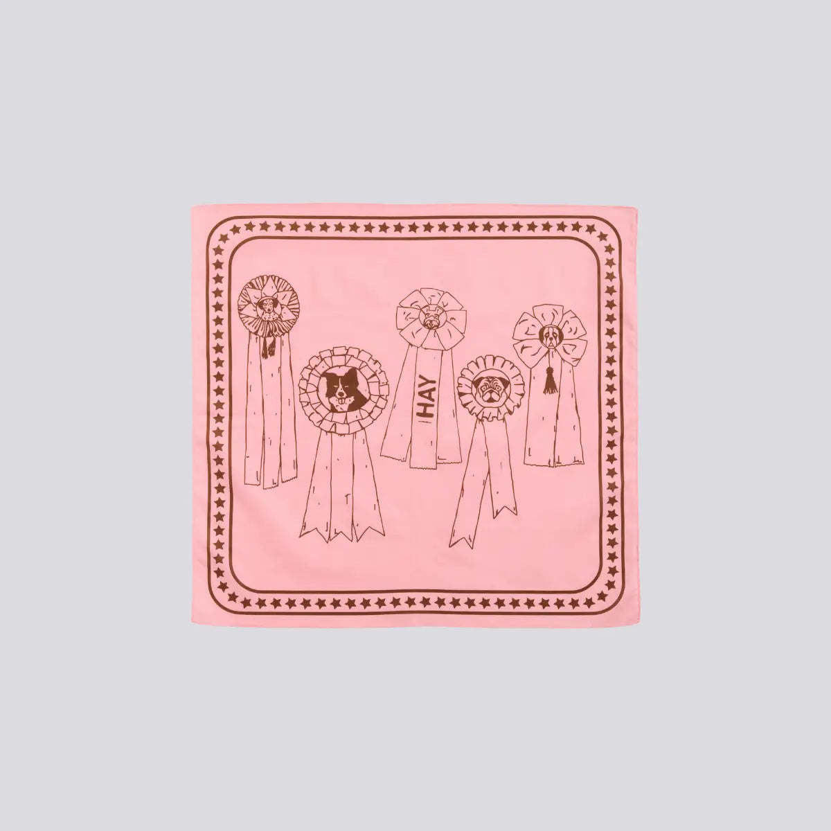 HAY Dogs Scarf // Hundehalstuch aus Baumwolle (pink)