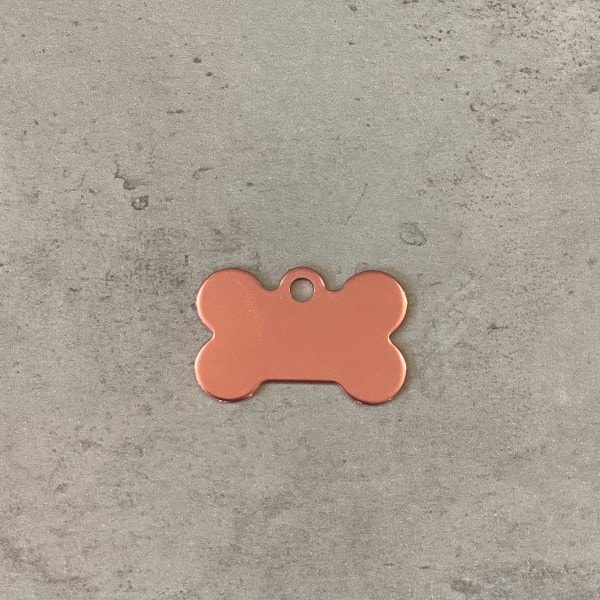 Erkennungsmarke // Premium Fleischknochen klein (Roségold)