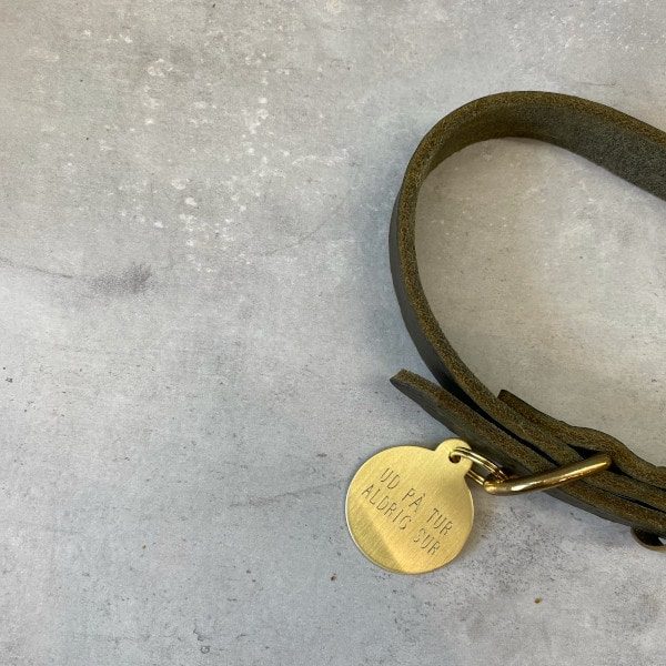 Hundemarke // Premium rund groß (Messing)