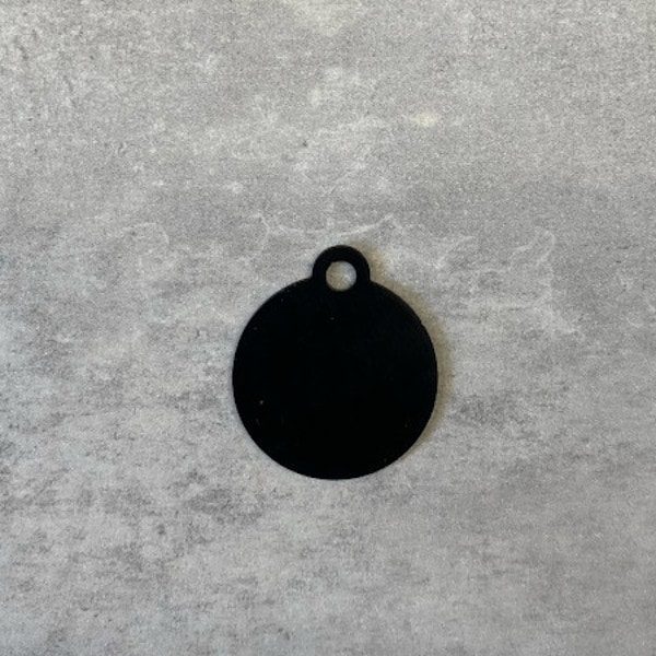 Erkennungsmarke // Standard rund groß (schwarz)