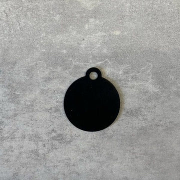 Erkennungsmarke // Standard rund groß (schwarz)