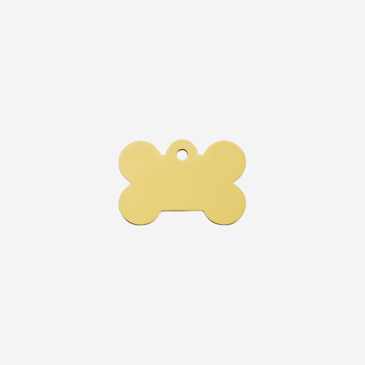 Erkennungsmarke // Standard Fleischknochen klein (Gold Aluminium)