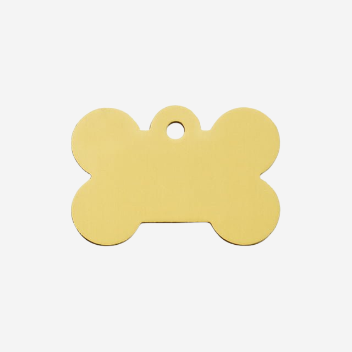 Erkennungsmarke // Standard Fleischknochen groß (Gold Aluminium)