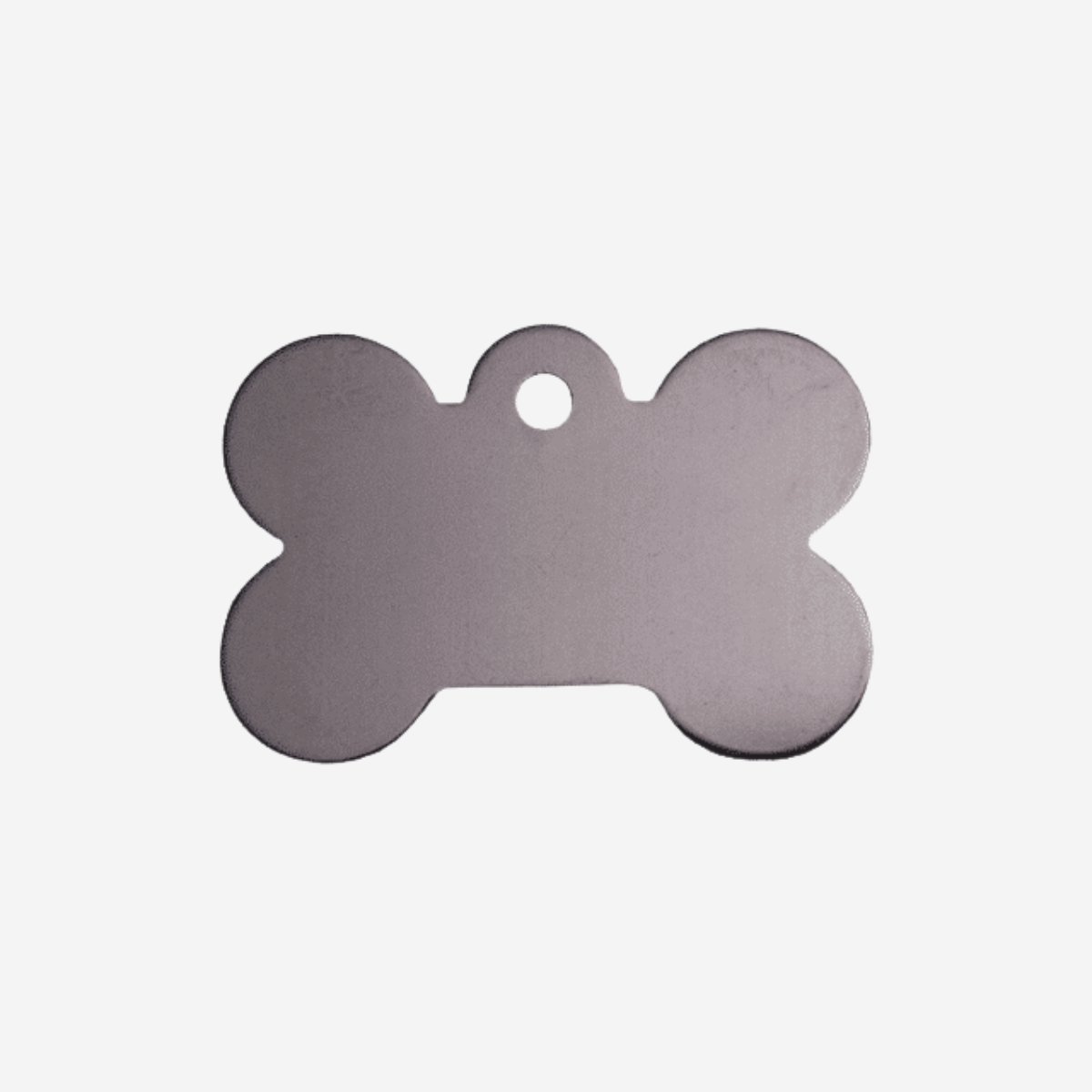 Erkennungsmarke // Standard Fleischknochen groß (graues Aluminium)