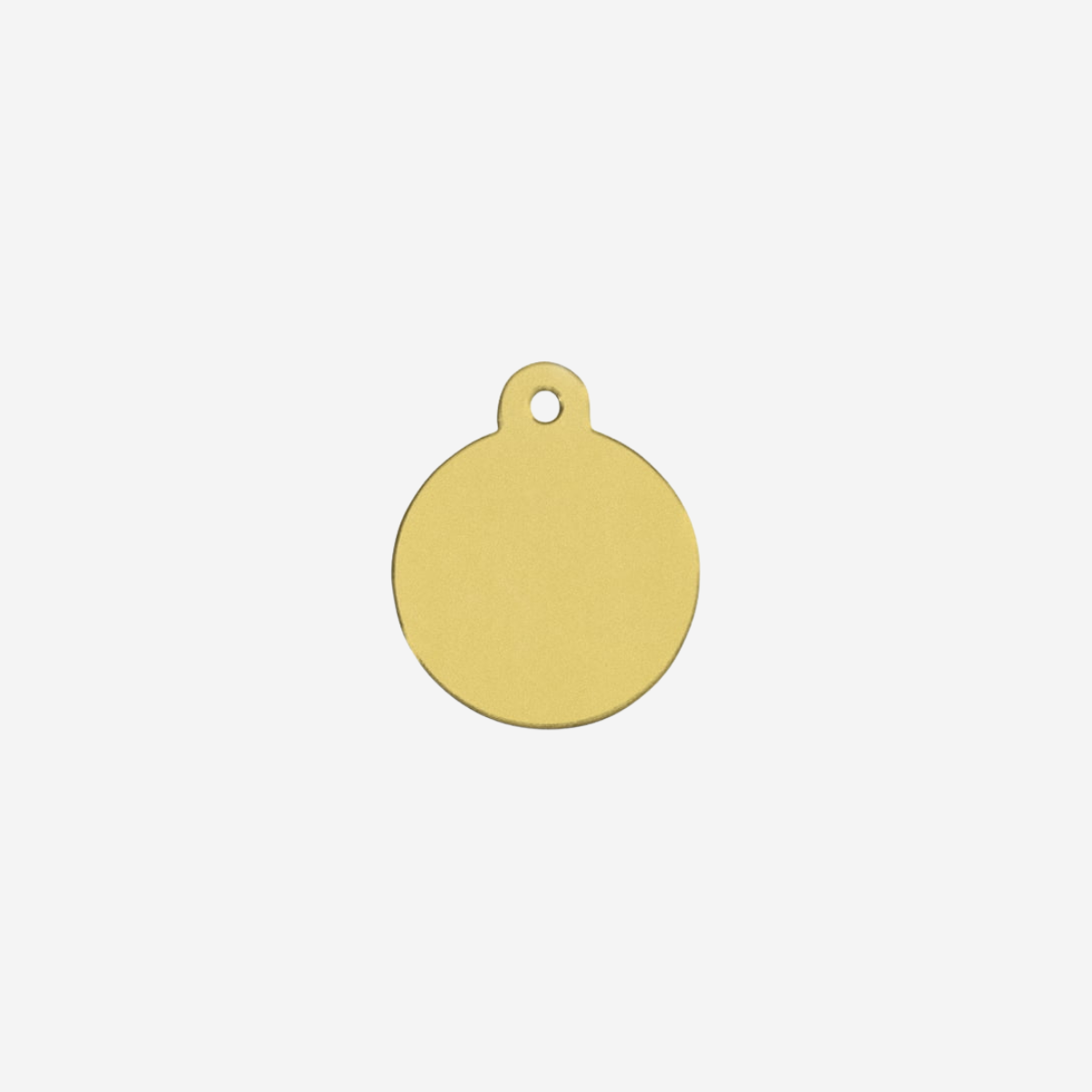 Erkennungsmarke // Standard rund klein (Gold Aluminium)