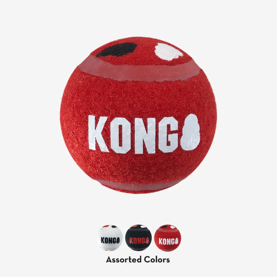 Kong Signature Balls // Nicht scheuernde Tennisbälle für kleine und große Hunde