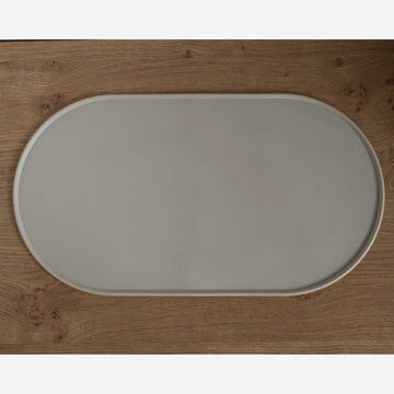 Lievick No Spill Matte // Silikonunterlage für Hundenäpfe (light grey)