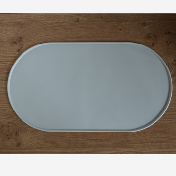 Lievick No Spill Matte // Silikonunterlage für Hundenäpfe (light grey)