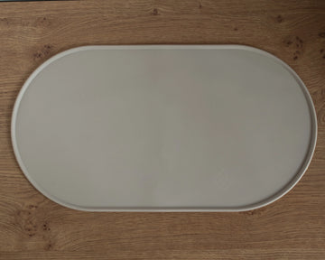 Lievick No Spill Matte // Silikonunterlage für Hundenäpfe (light grey)