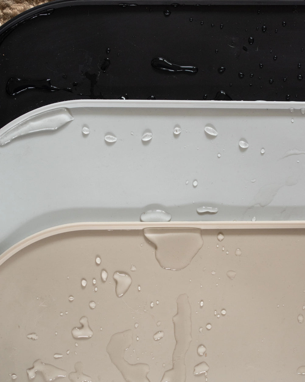 Lievick No Spill Matte // Silikonunterlage für Hundenäpfe (light grey)