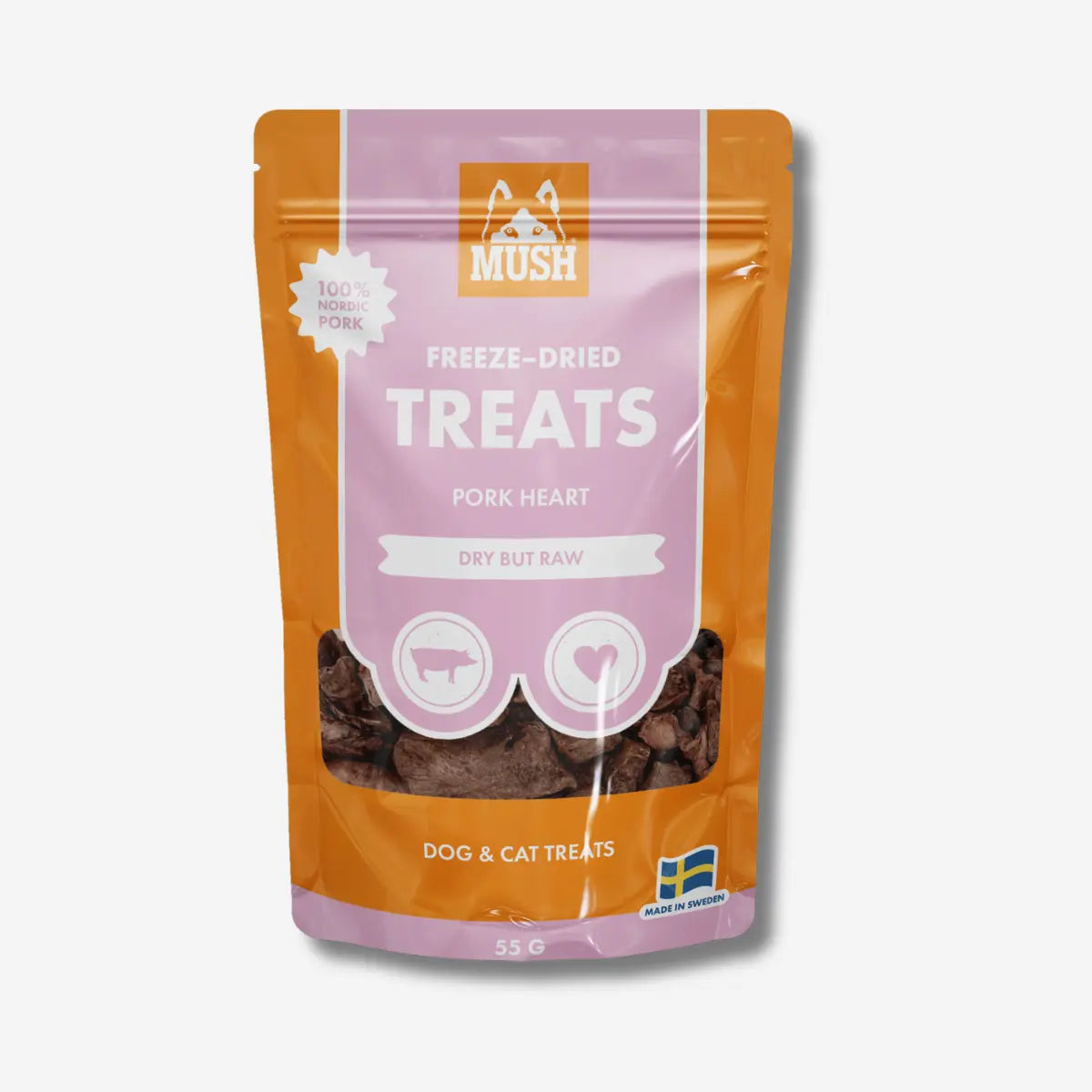 Mush Treats, Pork Heart // Leckere gefriergetrocknete Leckerlis mit Schweinefleisch(herz)