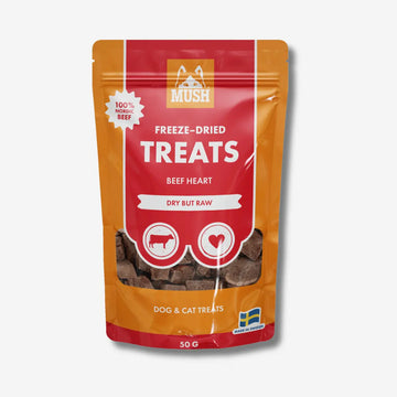 Mush Treats, Beef Heart // Leckere gefriergetrocknete Rinderherz-Leckerlis