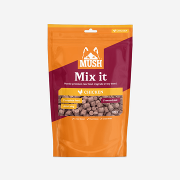 Mush Mix It, Huhn // Gefriergetrocknetes Alleinfutter - z.B. als Ergänzung zum Trockenfutter (Huhn)