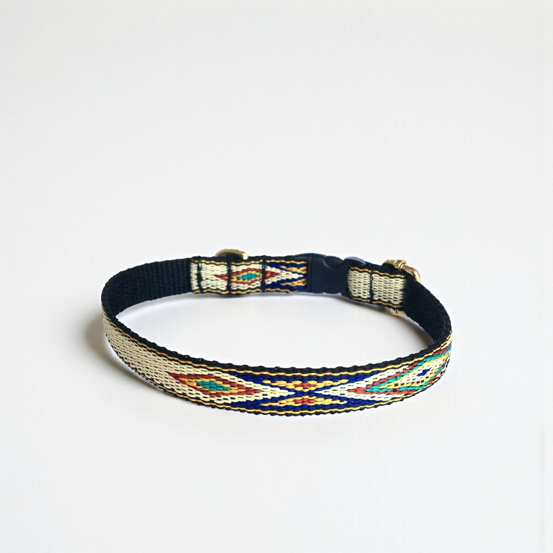 Native Yellow // Halsband für kleine und mittelgroße Hunde (gelb/blau)