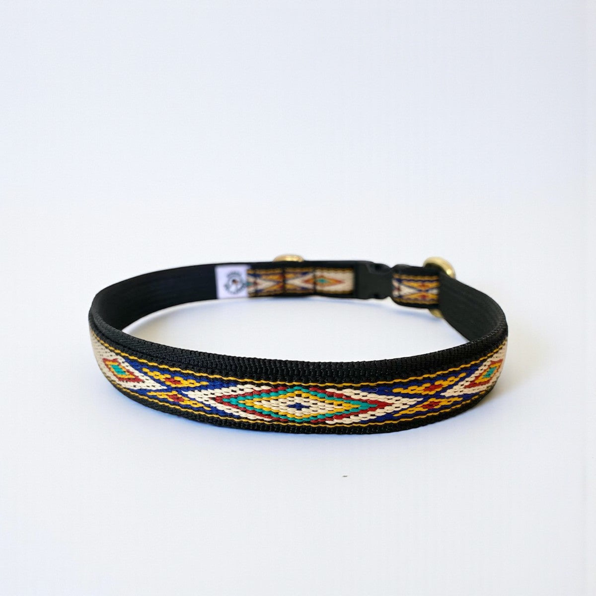 Native Yellow // Halsband für kleine und mittelgroße Hunde (gelb/blau)