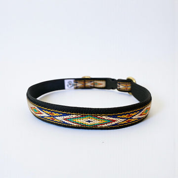 Native Yellow // Halsband für kleine und mittelgroße Hunde (gelb/blau)