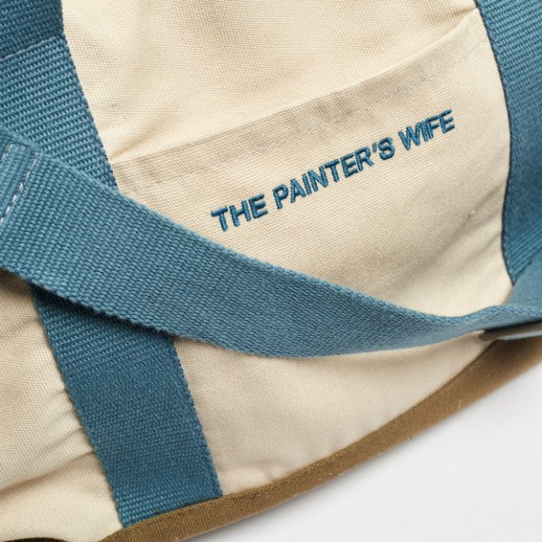 Constantin Bag // Bunte Hundetasche mit Cross-Body-Gurt (blau/khaki)