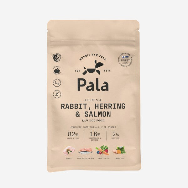Pala Rezept 4 // Hundefutter für besonders wählerische Hunde (Kaninchen, Hering und Lachs)