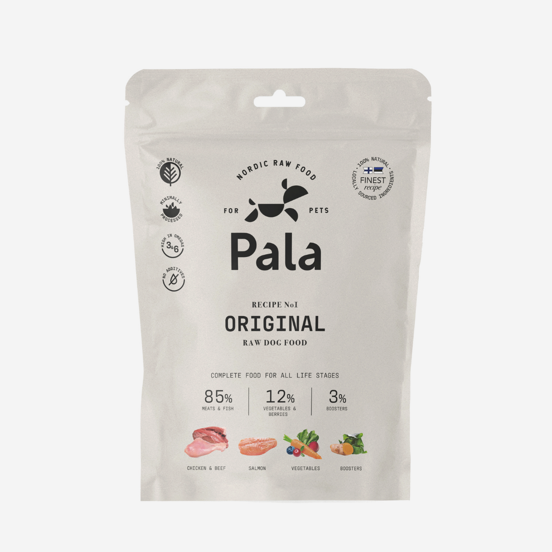 Pala Rezept 1 // Weiches Hundefutter für wählerische Hunde (Huhn, Rind, Lachs)