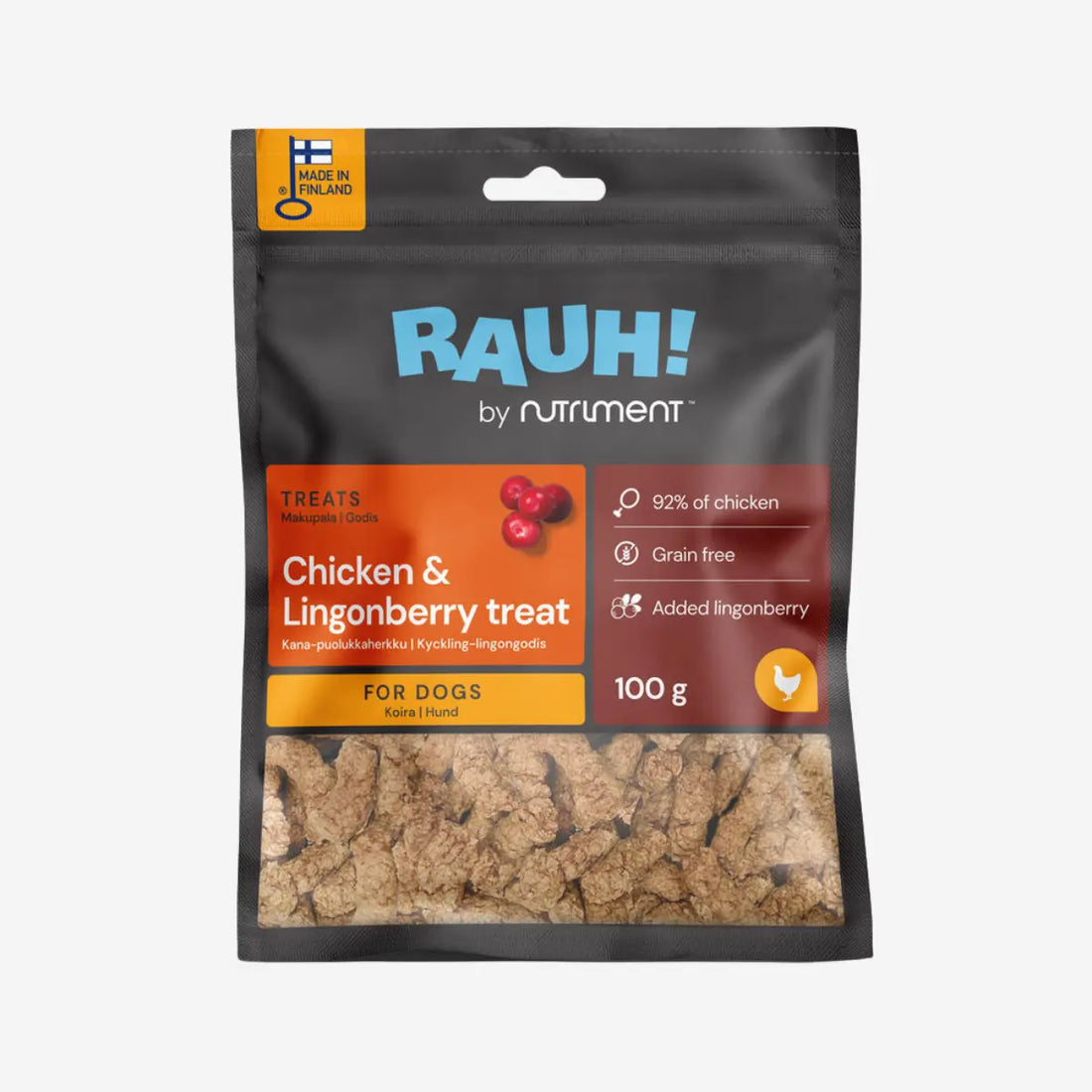 Rauh! Hähnchen-Preiselbeer-Leckerli // Weiche Leckerlis mit Hähnchen und Preiselbeeren