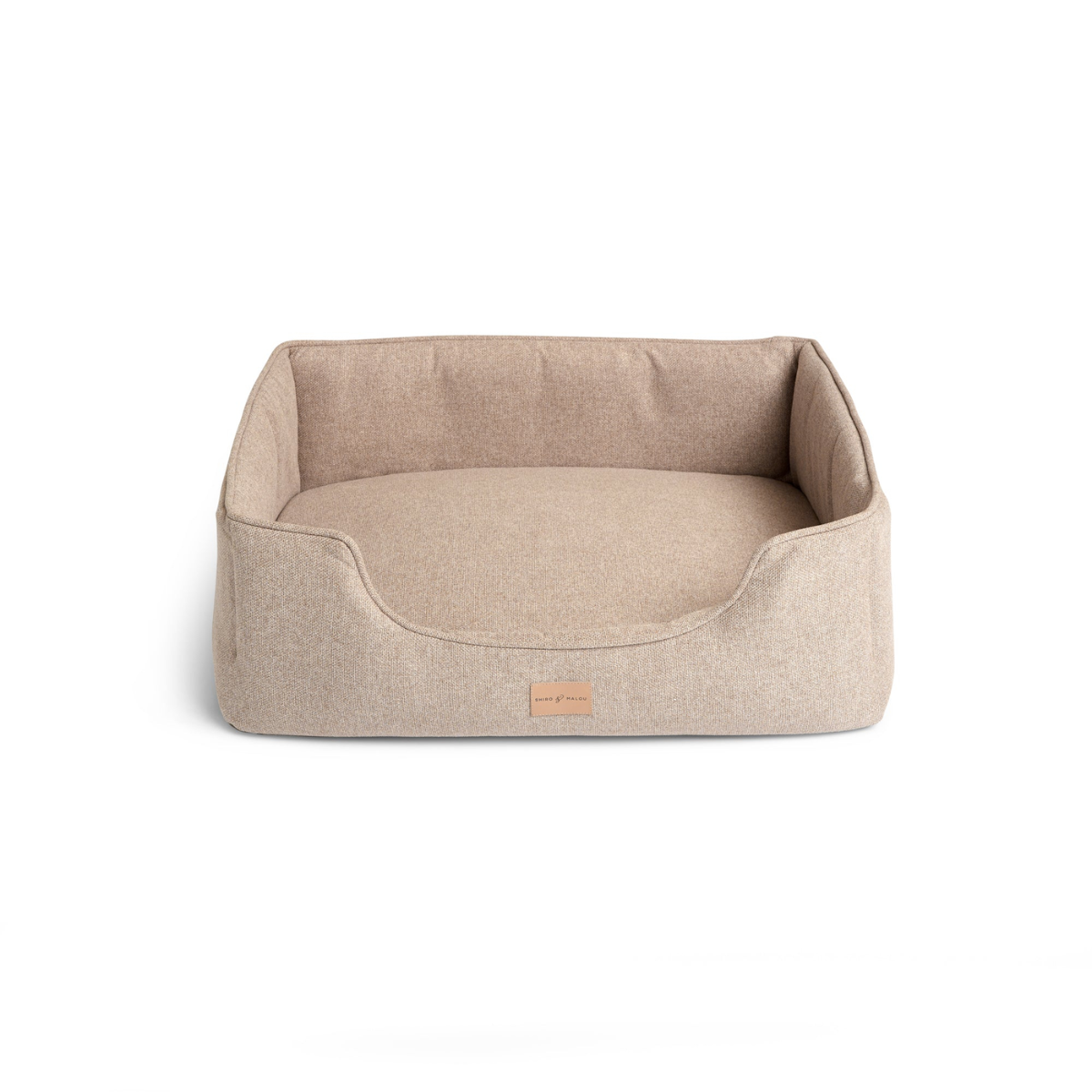 Shiro &amp; Malou Mansion // Hundebett mit hohem Rand (beige)