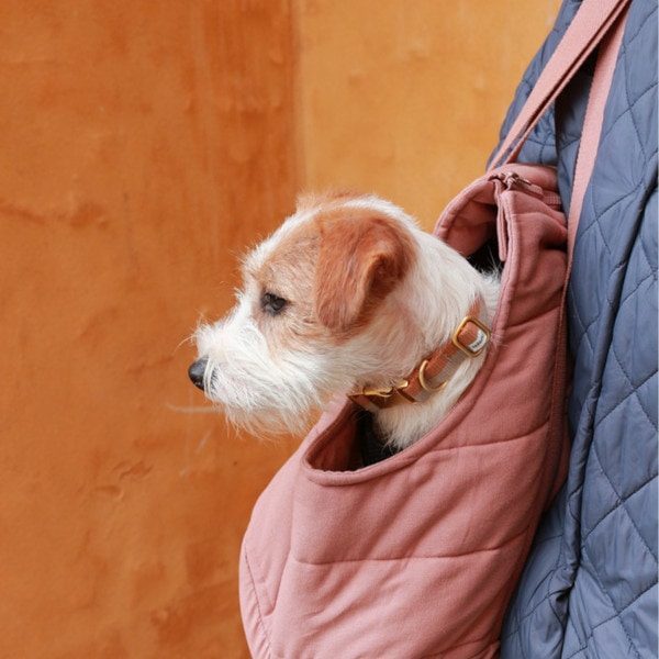 Tadazhi Rio // Hundetasche aus Bio-Baumwolle (Rose)