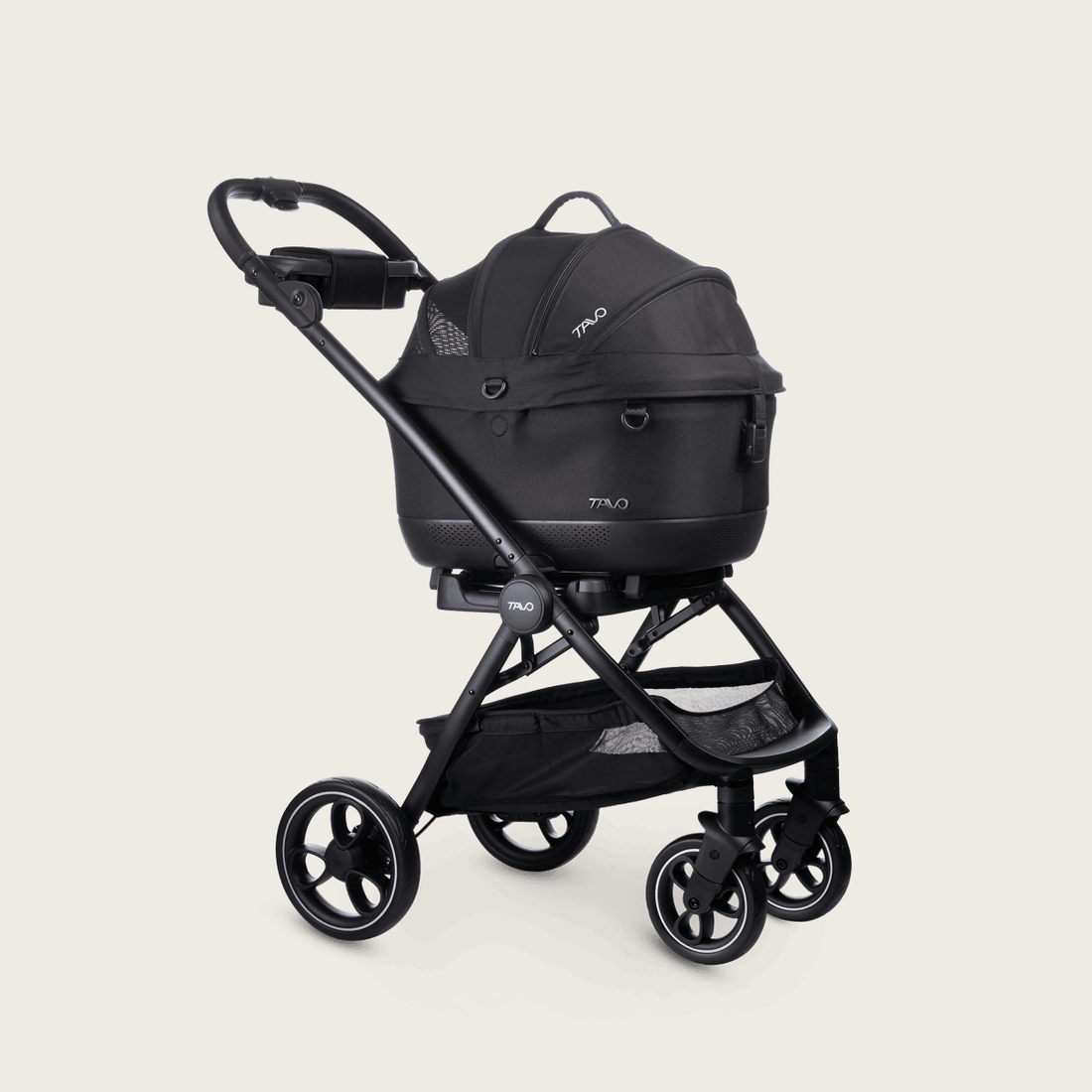 Tavo Maeve™ iso5X + Roscoe™ // Crashtestgeprüfter Autositz + Kinderwagen (max. 10 kg)